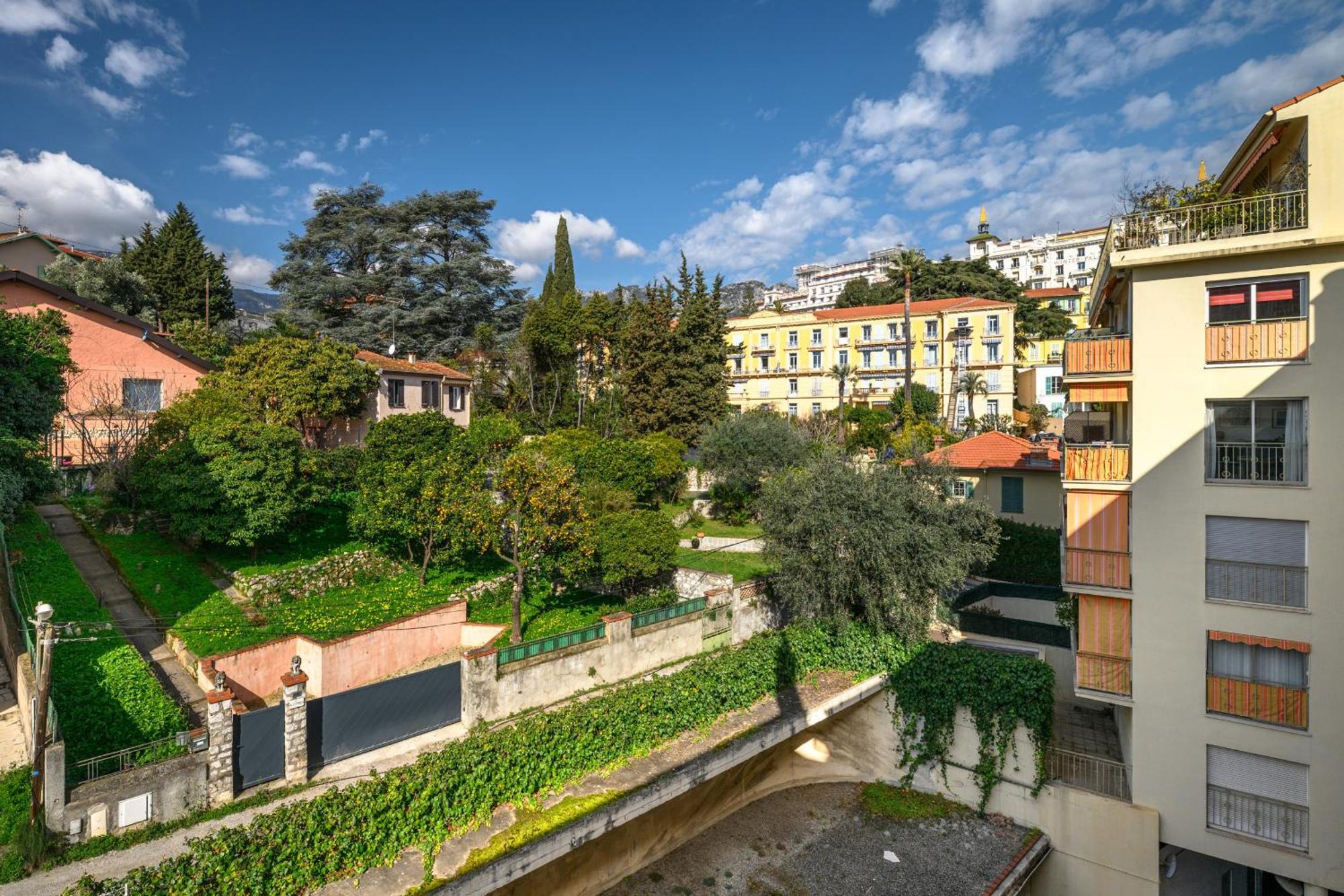'L'Alicante Proche' Gare, Terrasse, Vue Mer Menton Extérieur photo