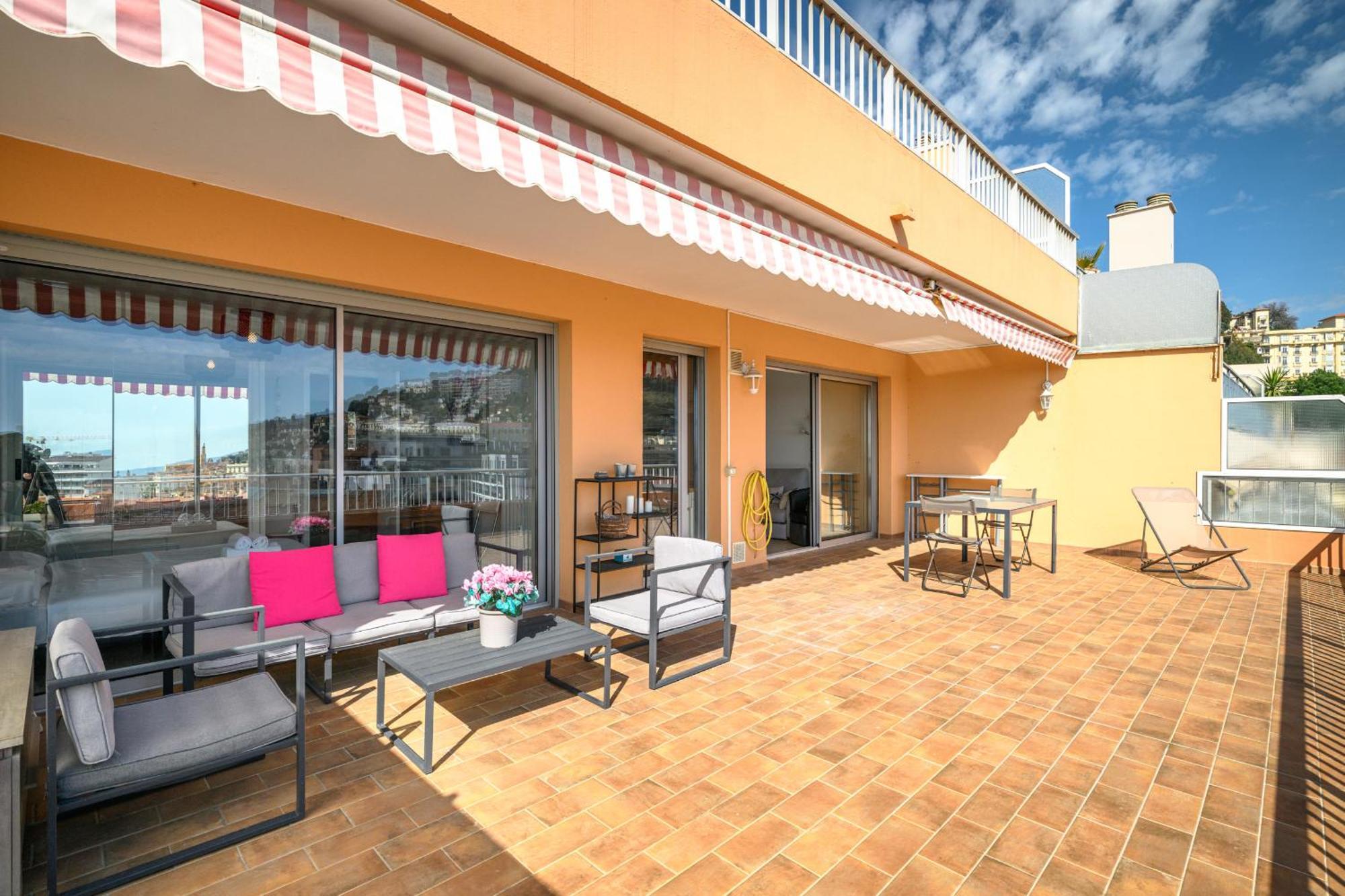 'L'Alicante Proche' Gare, Terrasse, Vue Mer Menton Extérieur photo